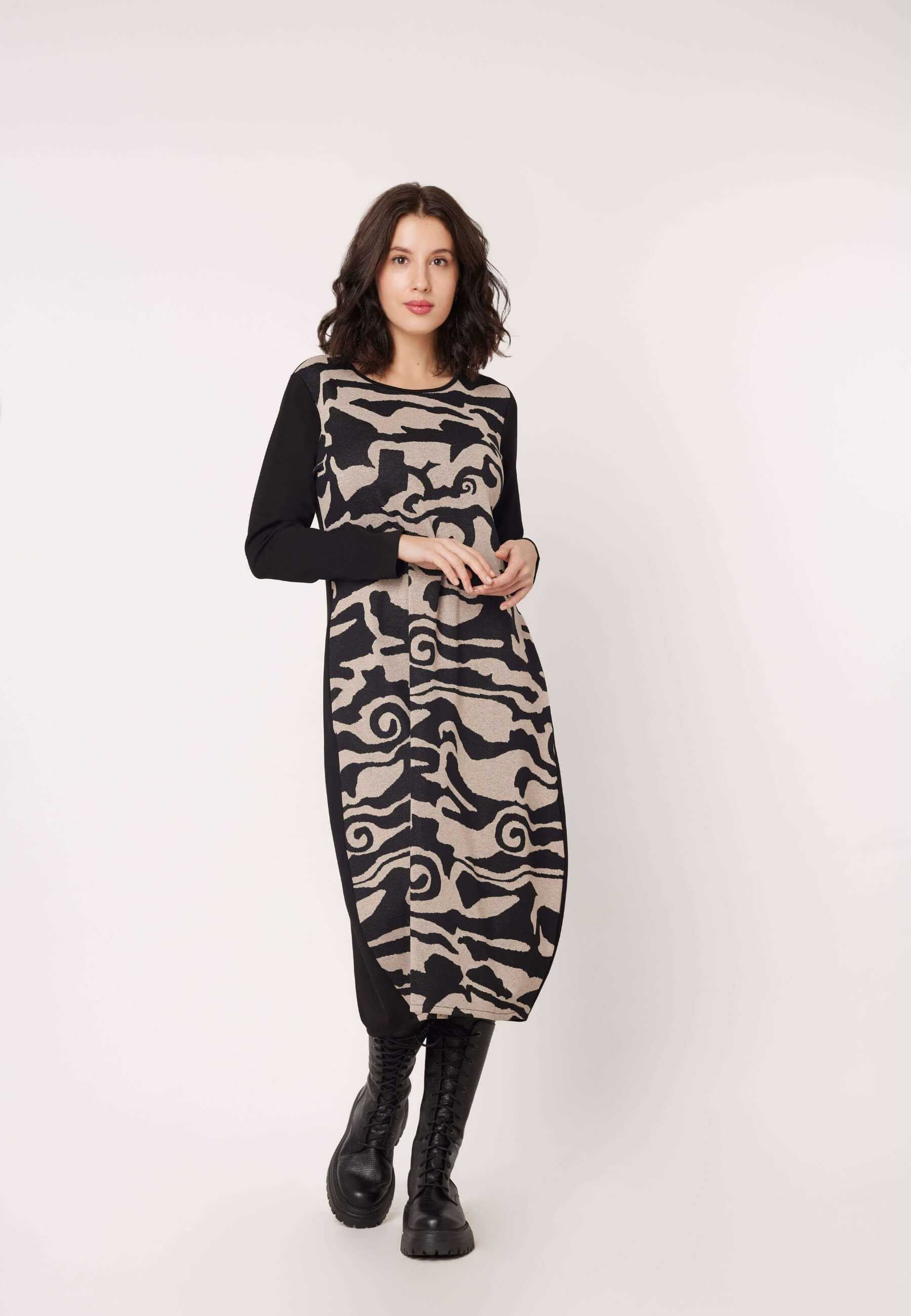 Jacquard-Kleid