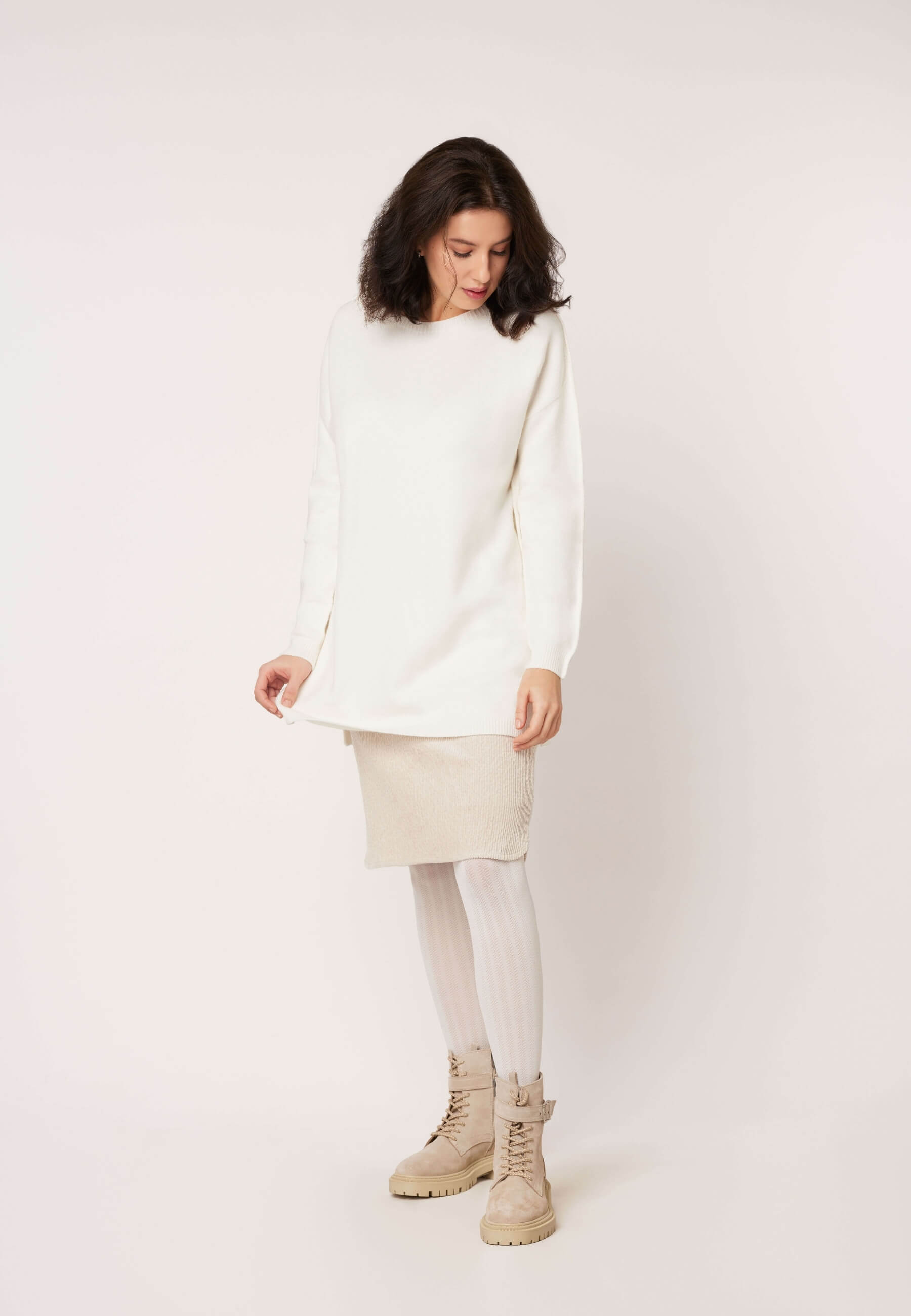 Longpulli-Feinstrick