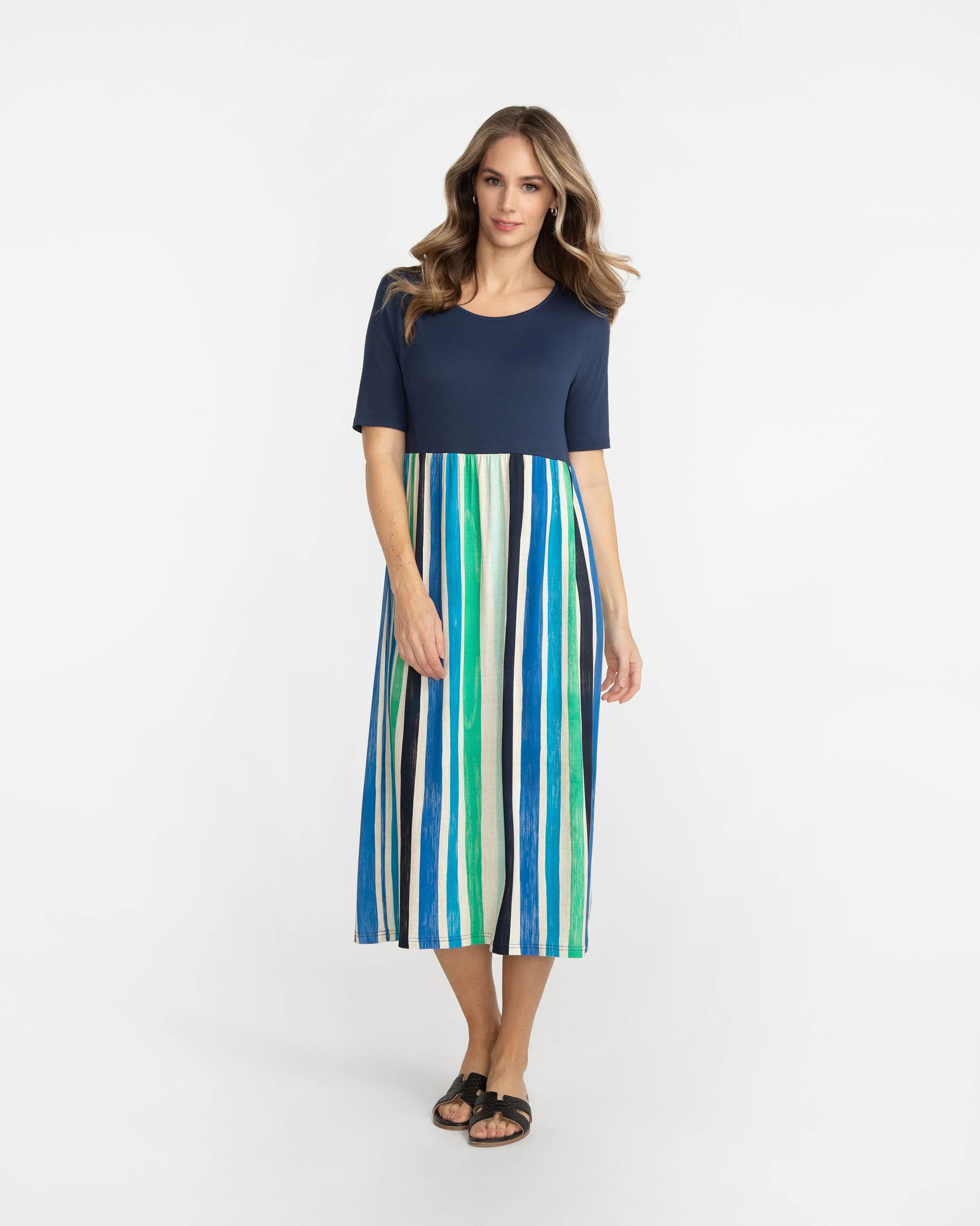 Streifen-Kleid