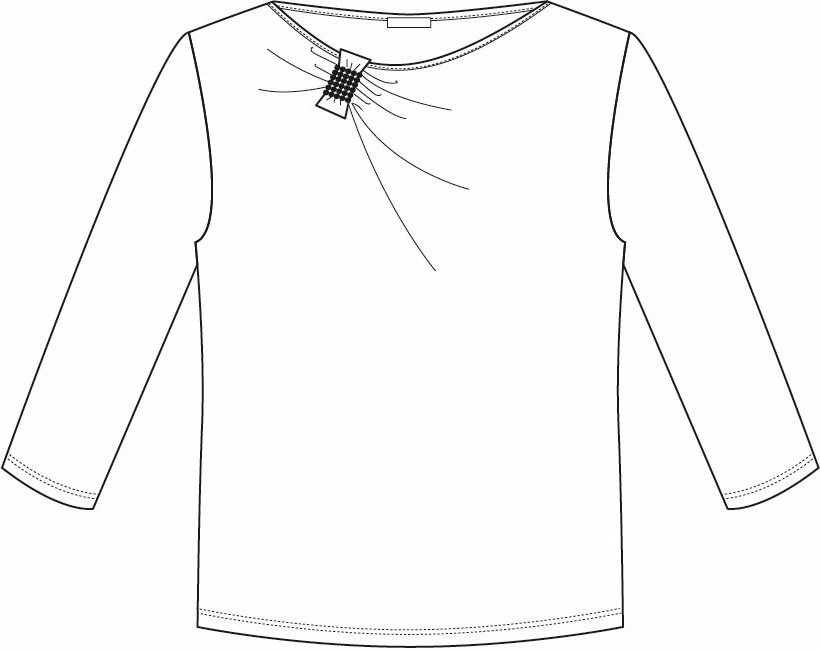 Shirt-Zierteil