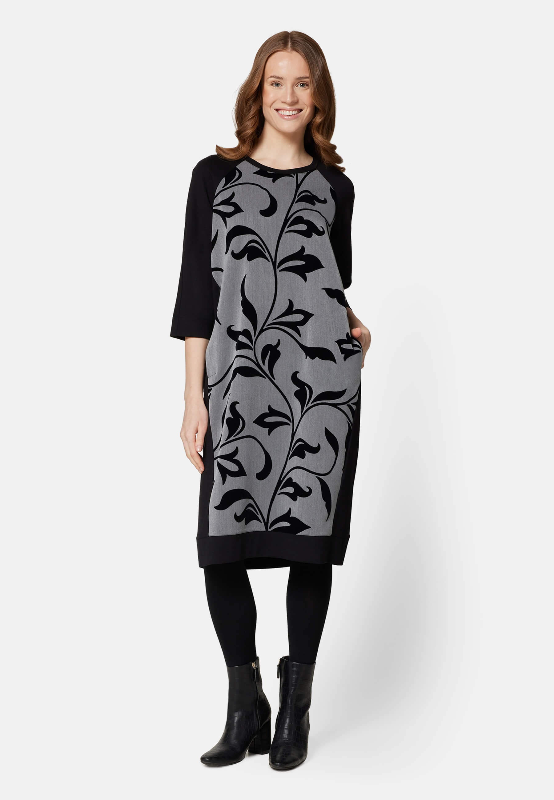 Kleid-beflockt