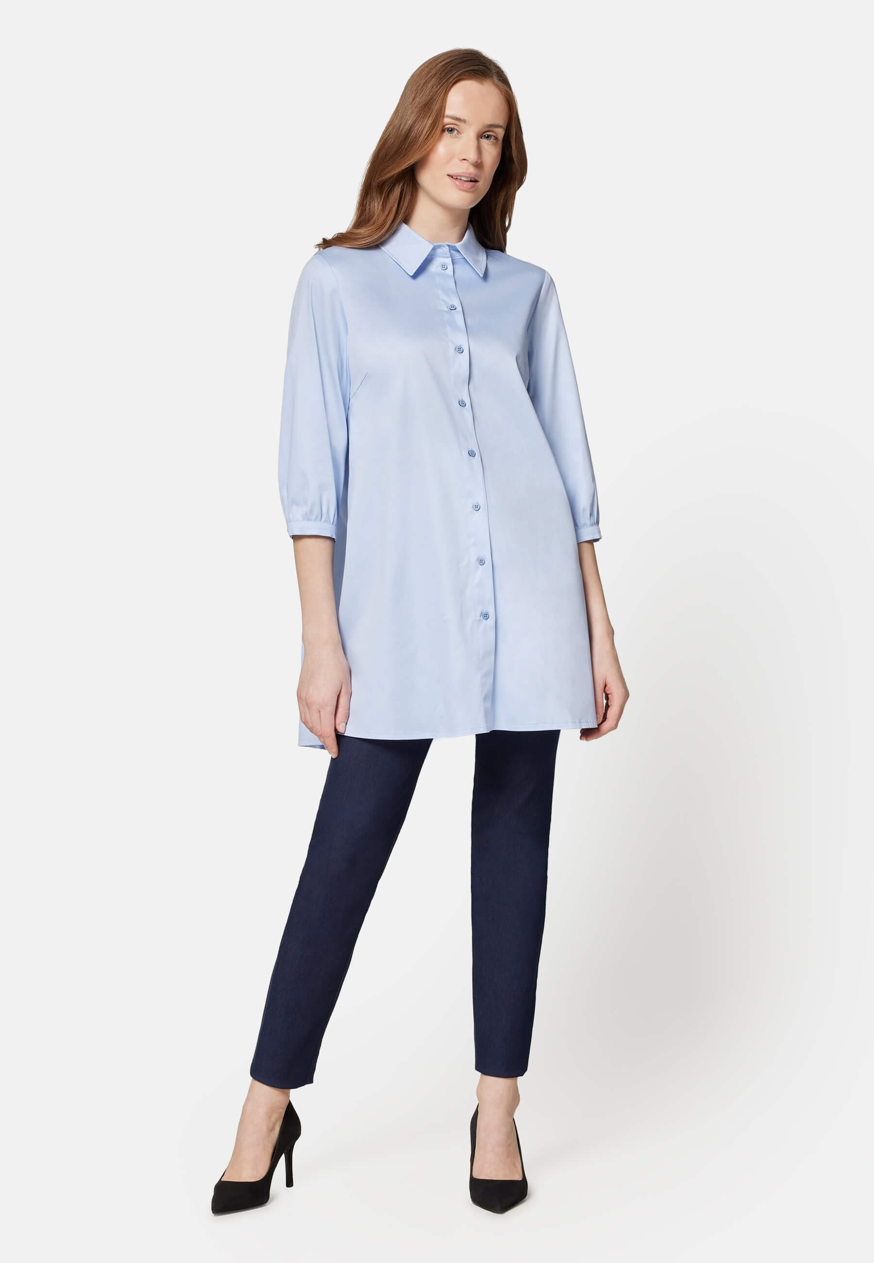 Longbluse-Uni