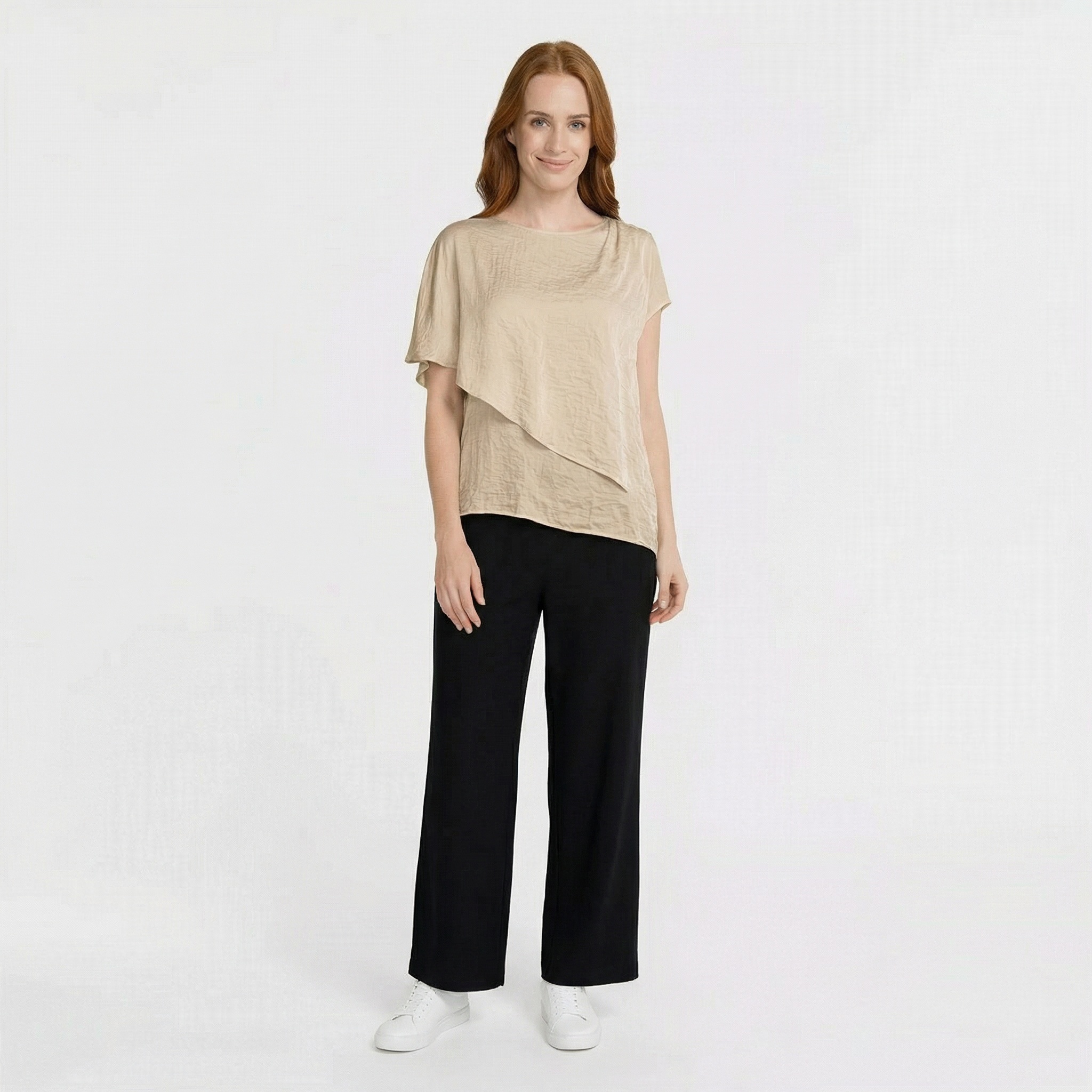 Bluse-Uni-Waschseide