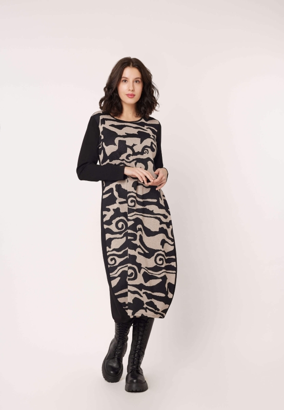 Jacquard-Kleid