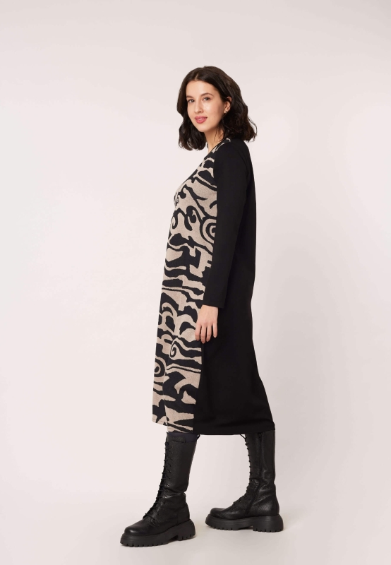 Jacquard-Kleid