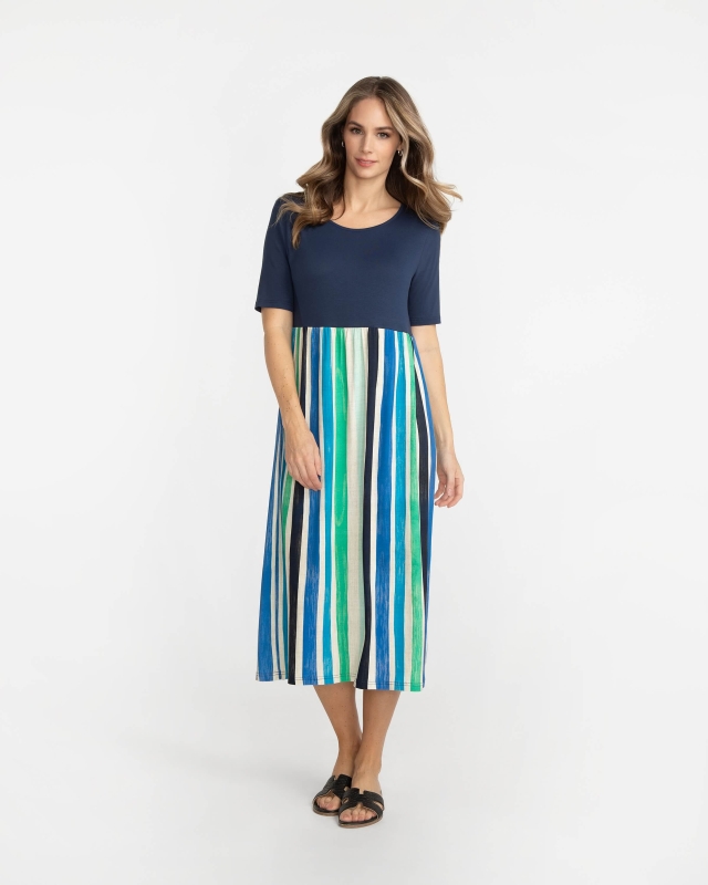 Streifen-Kleid