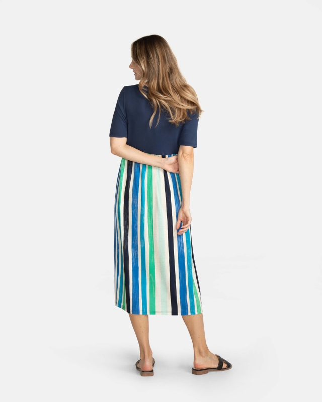 Streifen-Kleid